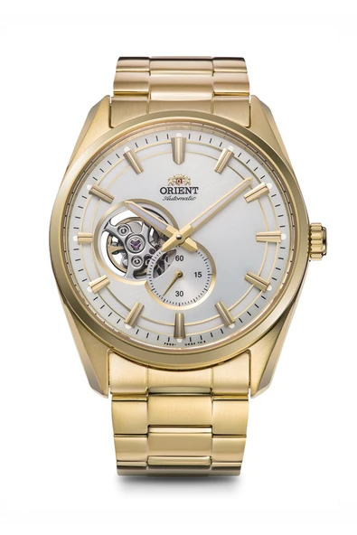 Orient RA-AR0007S30B Otomatik Open Heart Çelik Altın Rengi Safir Cam 41 mm Erkek Kol Saati ürün görseli 1