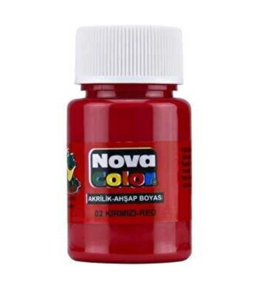 Nova Color Akrilik Boya 30 Ml Kırmızı - 4 adet ürün görseli 1