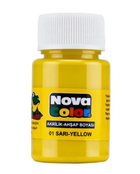 Nova Color Akrilik Boya 30 Ml Sarı - 2 adet ürün görseli 1