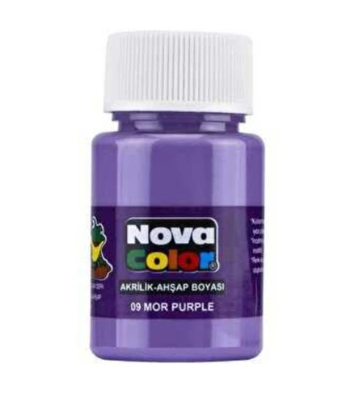 Nova Color Akrilik Boya 30 Ml Mor - 4 adet ürün görseli 1