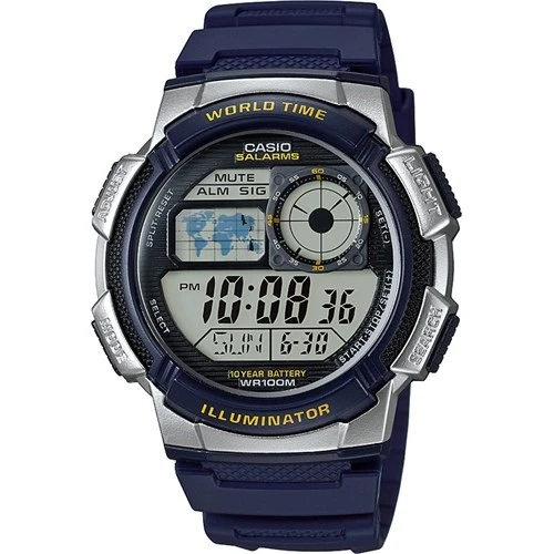 Casio AE-1000W-2AVDF Quartz Silikon Lacivert 10 ATM 44 mm Erkek Kol Saati ürün görseli 1