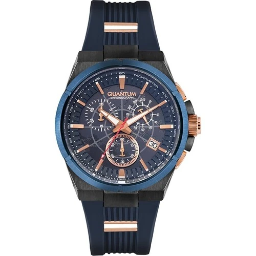 Quantum HNG808.099 45 mm Lacivert Silikon Erkek Saat ürün görseli 1
