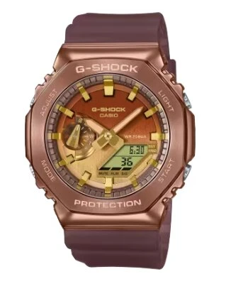 Casio GM-2100CL-5ADR Quartz Analog/Dijital Silikon Kahve 20 ATM 44 mm Erkek Kol Saati ürün görseli 1
