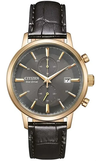 Citizen CA7067-11H Solar Deri Altın 42 mm Erkek Kol Saati ürün görseli 1