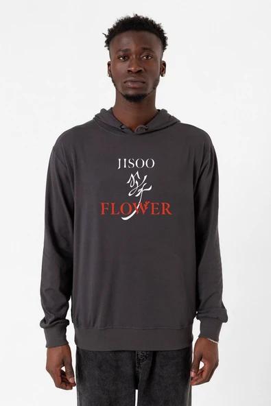 Jisoo Flower Füme Erkek 2ip Kapşonlu ürün görseli 1