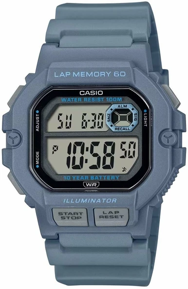 Casio WS-1400H-2AVDF Quartz Dijital Silikon Mavi 10 ATM 45 mm Erkek Kol Saati ürün görseli 1