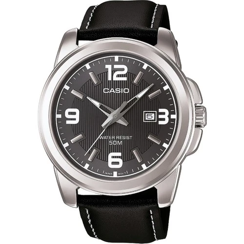 Casio MTP-1314L-8AVDF Quartz Deri Siyah 45 mm Erkek Kol Saati ürün görseli 1