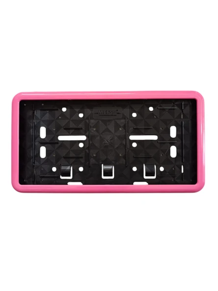 Çerçeveli Dikdörtgen Plakalık Plaka Altlığı Pembe 32x17 cm ürün görseli 1