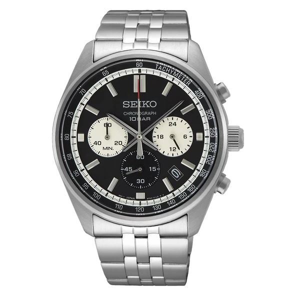 Seiko Kronograf SSB429P Quartz Kronograflı Çelik Gri Siyah Kadran 10 ATM 41 mm Erkek Kol Saati ürün görseli 1