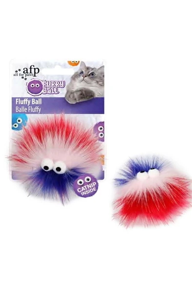 AFP Furry Ball-Fluffer Catnipli- Pembe 9,5x9x5x5 cm ürün görseli 1