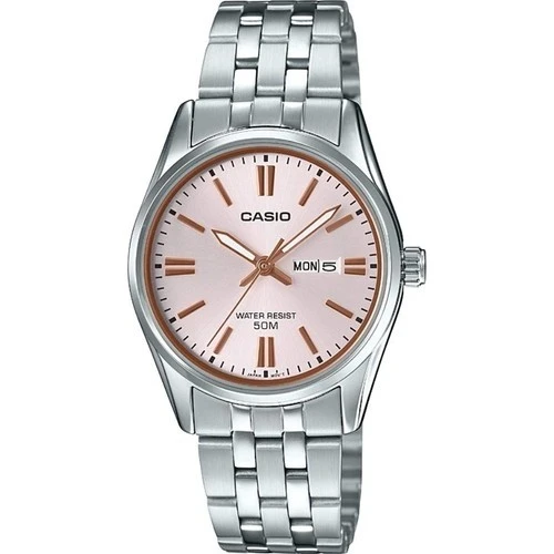 Casio LTP-1335D-4AVDF Quartz Çelik Gri Pembe Kadran 34 mm Kadın Kol Saati ürün görseli 1