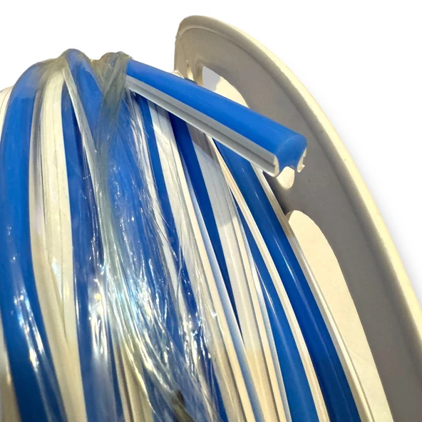 Mavi 6mm İkinci Nesil Silikon Neon LED Şerit Kılıfı – 5 Metre Difüzör Tüp (LED Hariç) ürün görseli 1