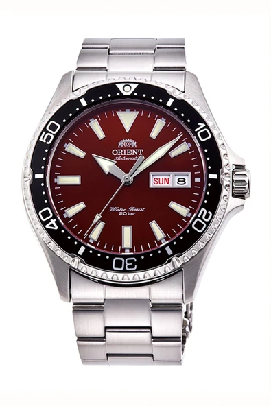 Orient RA-AA0003R39B Kurmalı Otomatik Gri Bordo Kadran Safir Cam 42 mm Erkek Kol Saati ürün görseli 1