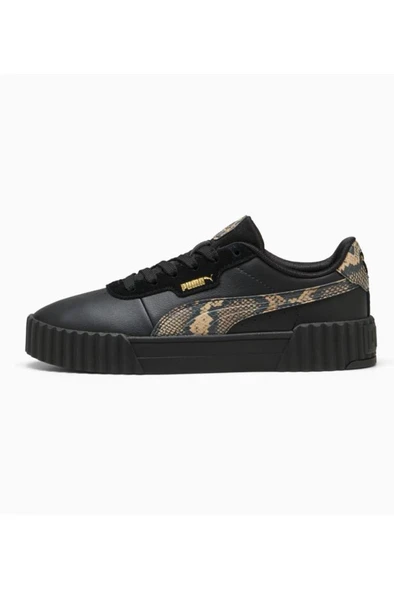 Puma Carina 3.0 Snake Chic 400723 02 Kadın Sneaker Ayakkabı Siyah Altın 36-40 ürün görseli 1