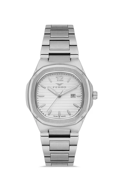 Ferro Quartz Çelik Gri 24 mm Kadın Kol Saati ürün görseli 1