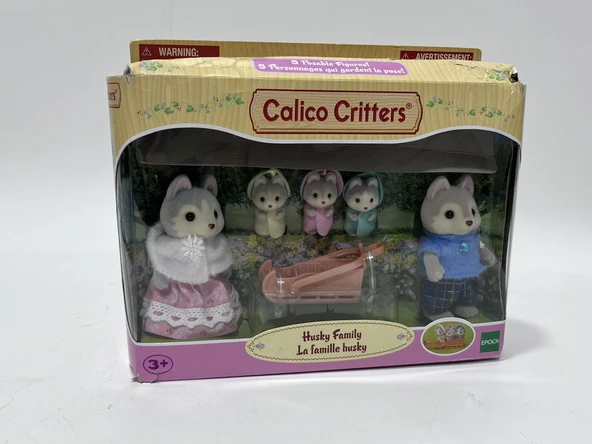 Calico Critters Husky Ailesi Figür Oyuncak Seti - Resim 4
