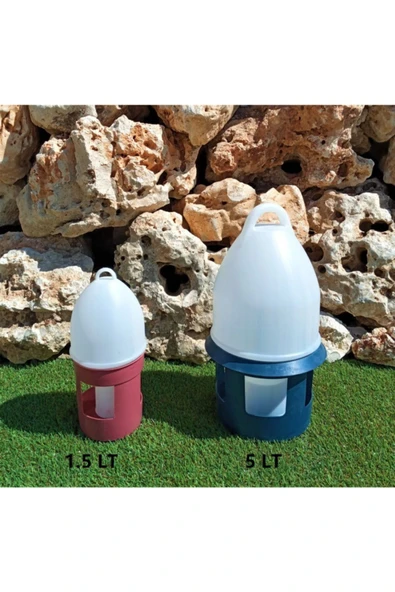 2 Li Set Güvercin Suluğu 1,5 Lt Ve 5 Lt Kuş Suluğu Kuş Suluk Civciv Suluğu Civciv Suluk Bıldırcın ürün görseli 1