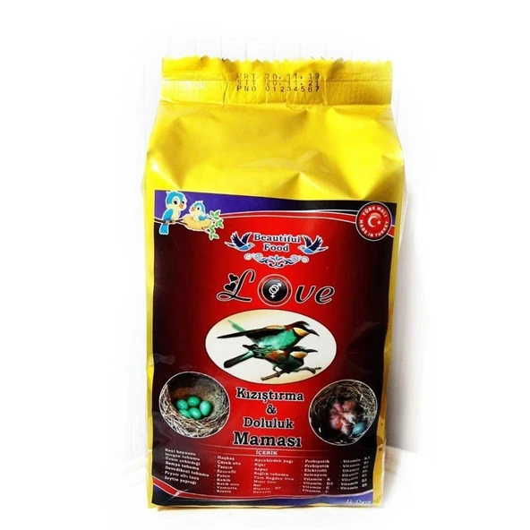 Beautiful Food Love Kızıştırma ve Doluluk Kuş Yemi Maması 1 KG ürün görseli 1