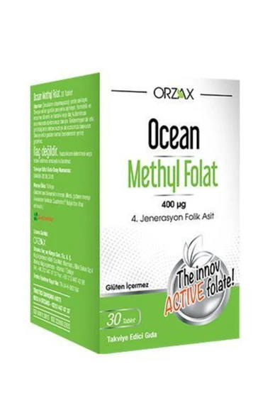 Orzax Ocean Methyl Folat 30 Tablet ürün görseli 1
