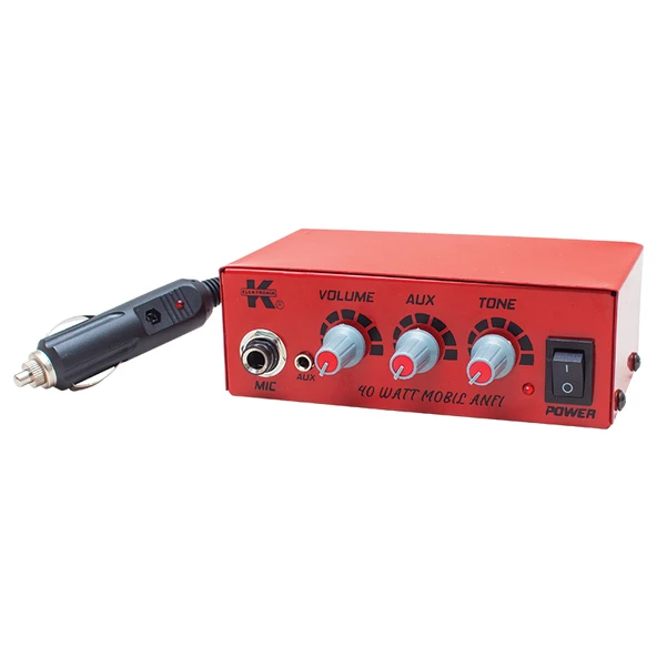 12 Volt 40 Watt Mini Metal Kasa Pazarcı Anfisi ürün görseli 1