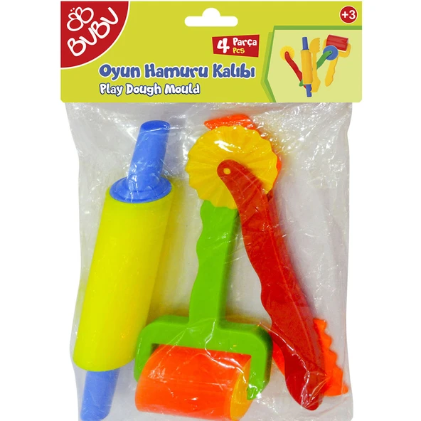 Bu-Bu Oyun Hamuru Kalıbı 4 Parça BUBU-HK0012 ürün görseli 1