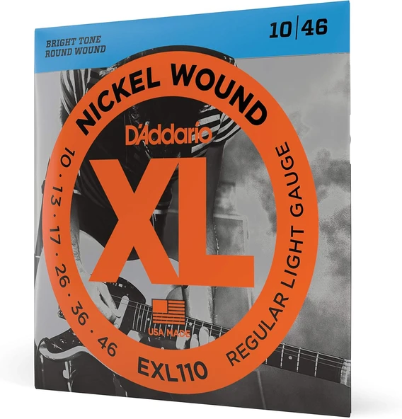 D'Addario Exl110 Elektro Gitar Teli (10-46) ürün görseli 1
