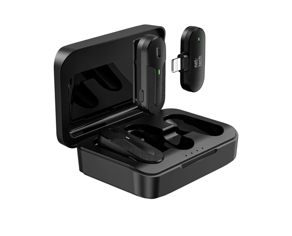 Nettech NT-0T09 Lightning Duo Wireless Mini Kablosuz Yaka Mikrofonu - Resim 3