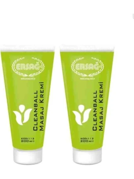 Ersağ Clean Ball Masaj Kremi 200 ml x 2 adet ürün görseli 1