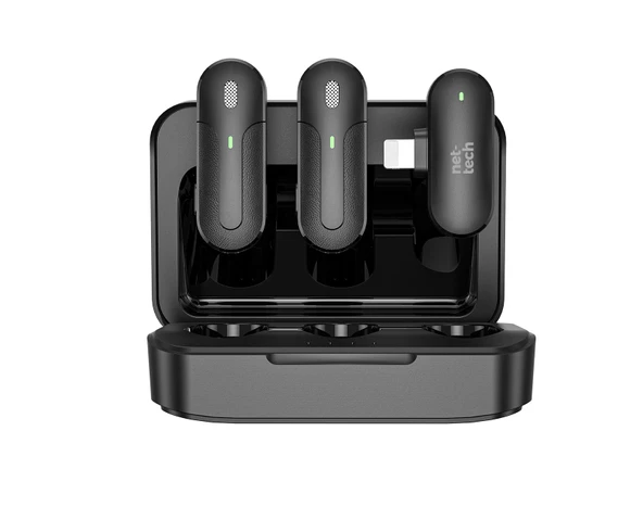 Nettech NT-0T09 Lightning Duo Wireless Mini Kablosuz Yaka Mikrofonu - Resim 4
