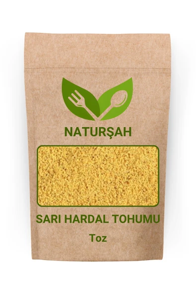 Naturşah Sarı Hardal Tohumu Toz - Öğütülmüş 500 Gr / Sinapis Alba ürün görseli 1