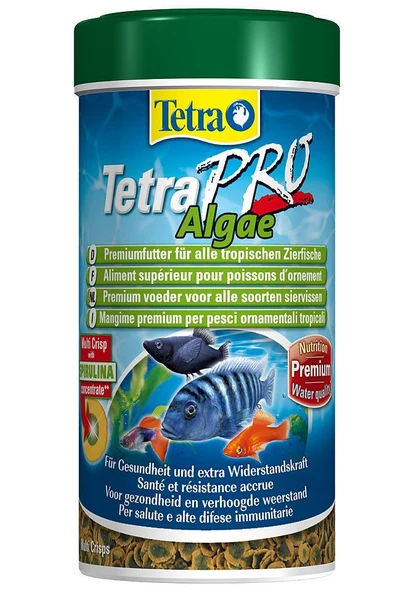 Tetra Pro Algae Crisps Spirulinali Cips Balik Yemi 250 ml. ürün görseli 1