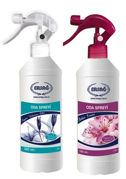 ERSAĞ ODA SPREYİ (ANTİ SİGARA) 500 ML + BAHAR ODA SPREYİ 500 ML ürün görseli 1