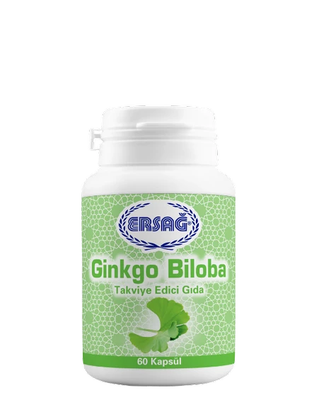 Ersağ Ginkgo Biloba Takviye Edici Gıda 60 Kapsül Ersağ Ginkgo ürün görseli 1