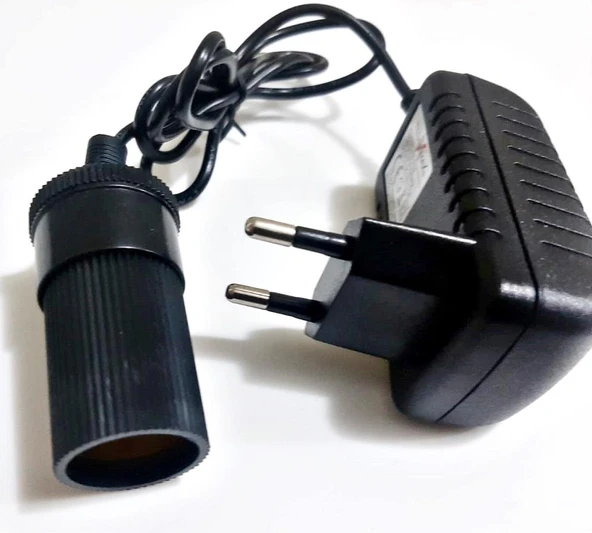 Çakmak Adaptörü Araç Çakmaklık Çevirici  Ev Tipi Çevirici 18W/1.5A/12v(Açıklamayı okumadan ürünü almayınız) ürün görseli 1