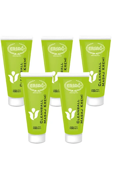 ERSAĞ CLEAN BALL MASAJ KREMİ 100 ML X 5 ADET ürün görseli 1