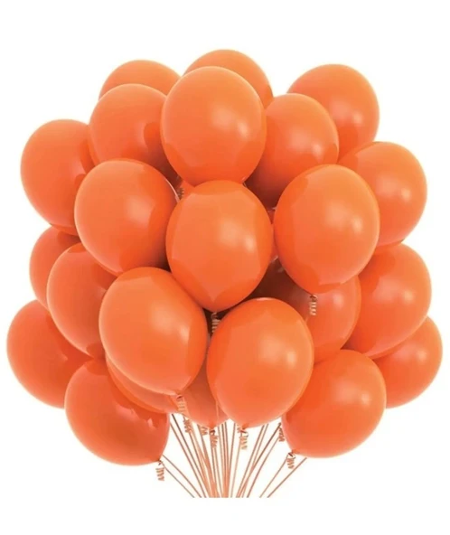 PASTEL BALON TURUNCU 50 ADET - Resim 2