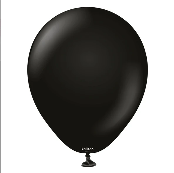 PASTEL BALON SİYAH 50 ADET - Resim 2