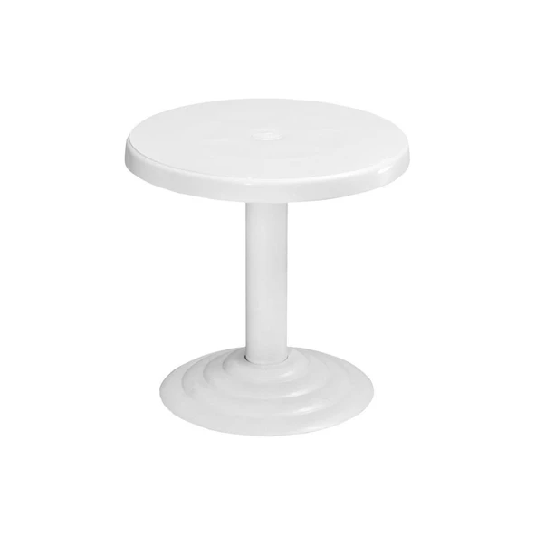 Omnipazar MT-GF401 Beyaz Spark Bahçe Balkon Kısa Sehpa Ø50 Cm ürün görseli 1