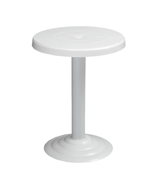 Omnipazar MT-GF401A Beyaz Medio Bahçe Balkon Sehpa Ø50 Cm ürün görseli 1