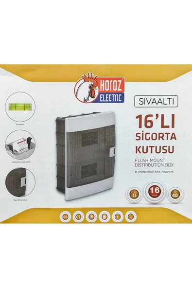 Horoz Electrıc Kat Panosu 16'lı Sıvaaltı Sigorta Kutusu ürün görseli 1