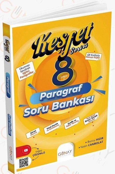 8. Sınıf Paragraf Soru Bankası Günay Yayınları ürün görseli 1