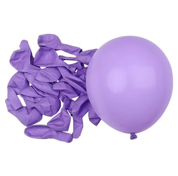 PASTEL BALON MOR 50 ADET - Resim 3