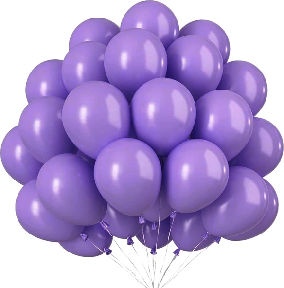 PASTEL BALON MOR 50 ADET ürün görseli 1