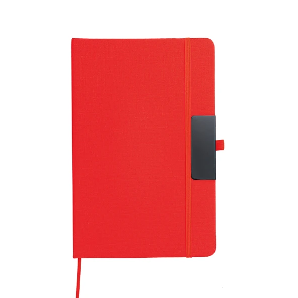 Elegance Not: Çizgili Ivory, Termo Deri, Metal Tokalı Defter (14.5x21 cm) ürün görseli 1