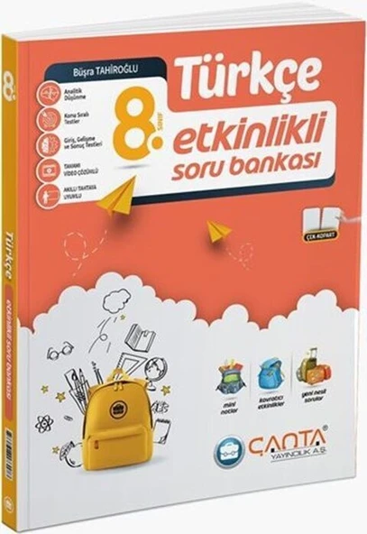 8. Sınıf Türkçe Etkinlikli Soru Bankası Çanta Yayınları ürün görseli 1