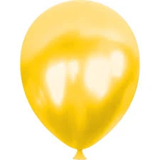 METALİK BALON SARI 50 ADET - Resim 3