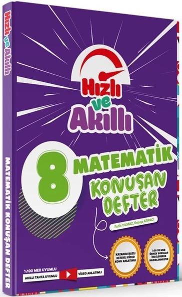 8. Sınıf LGS Matematik Hızlı ve Akıllı Defter Tammat Yayıncılık ürün görseli 1