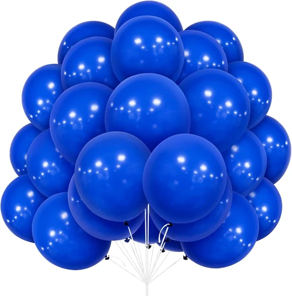 PASTEL BALON LACİVERT 50 ADET ürün görseli 1