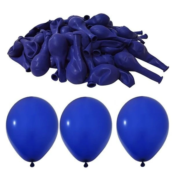 PASTEL BALON LACİVERT 50 ADET - Resim 3