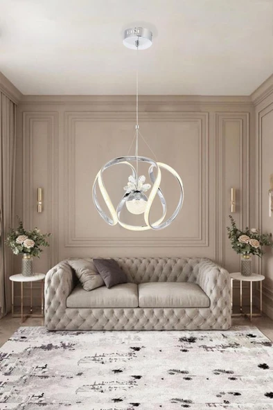 Eray Aydınlatma 1688-40 Krom Led Avize - Resim 2